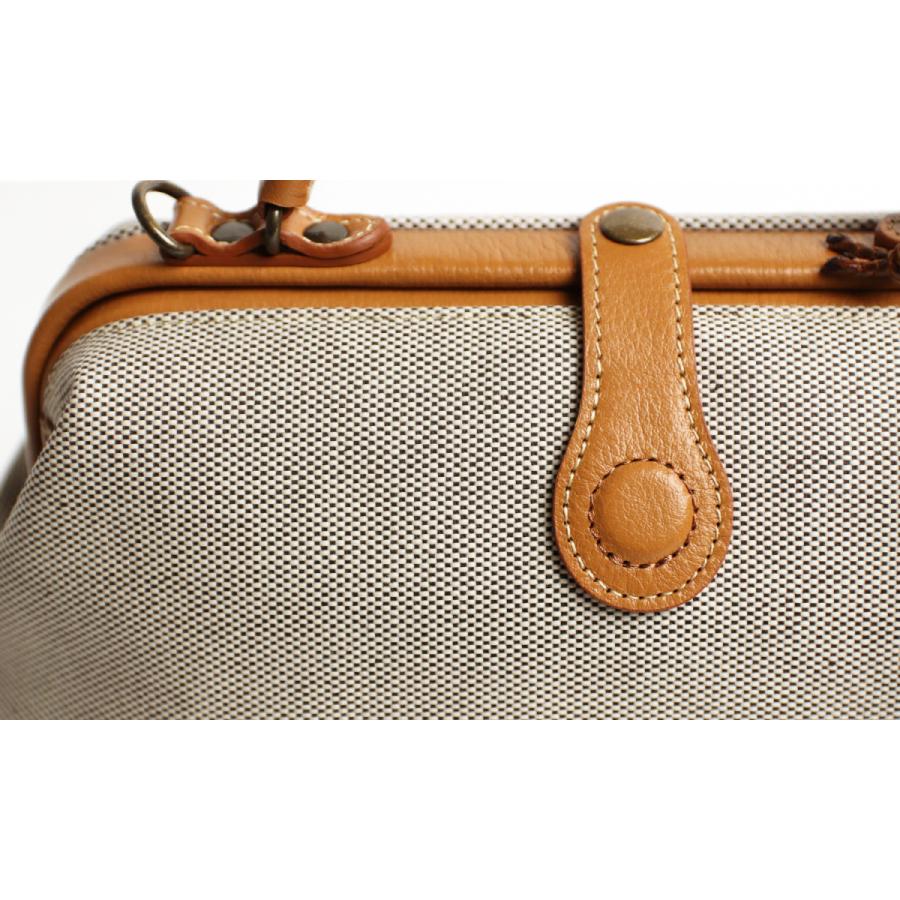 豊岡鞄 Atelier nuu parcel cotone ダレスバッグ のようにパカっと開く 