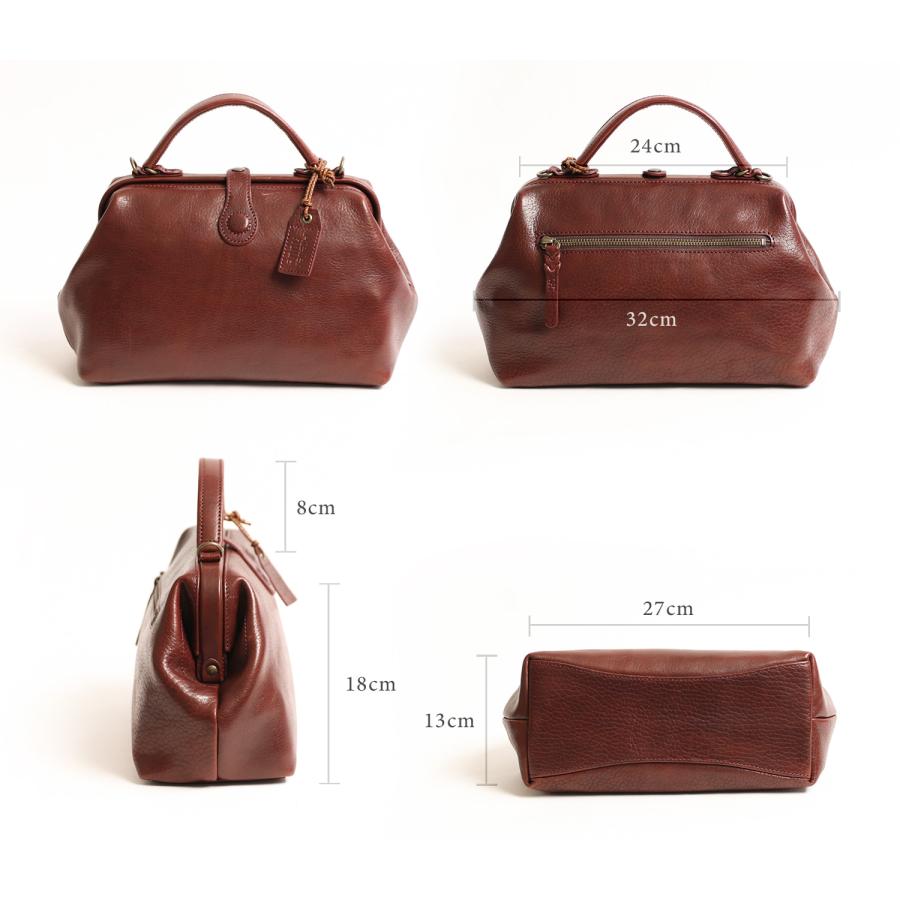 Atelier nuu Lezza botanica vino ダレスバッグのようにパカっと開く ミニバッグ 口金 アトリエヌウ 豊岡鞄 ミニボストン 本革 革 レザー レディース メンズ | 豊岡鞄 | 07