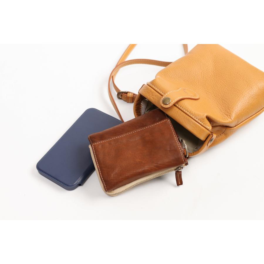 Atelier nuu  Lezza botanica vino パカっと開くミニバッグ ダレス コンパクト 口金 アトリエヌウ 豊岡鞄 ミニショルダー 本革 革 レザー レディース | 豊岡鞄 | 13