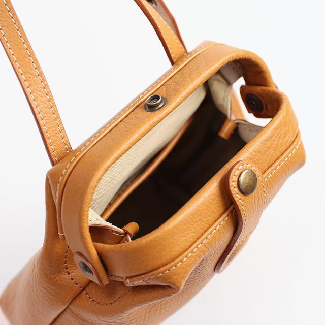 Atelier nuu  Lezza botanica vino パカっと開くミニバッグ ダレス コンパクト 口金 アトリエヌウ 豊岡鞄 ミニショルダー 本革 革 レザー レディース | 豊岡鞄 | 15