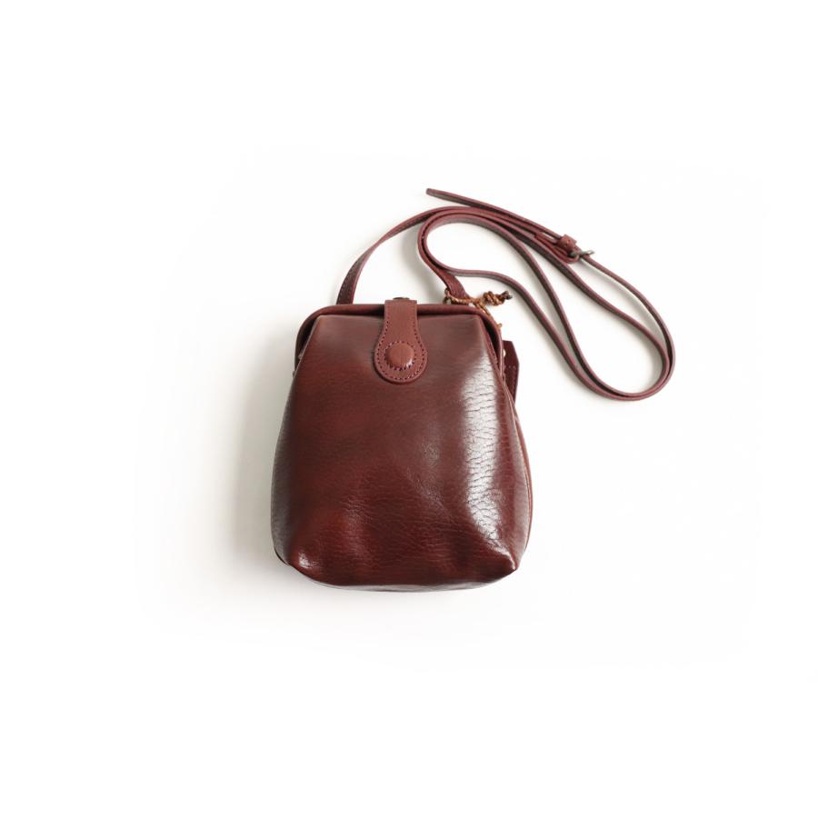 Atelier nuu  Lezza botanica vino パカっと開くミニバッグ ダレス コンパクト 口金 アトリエヌウ 豊岡鞄 ミニショルダー 本革 革 レザー レディース | 豊岡鞄 | 06