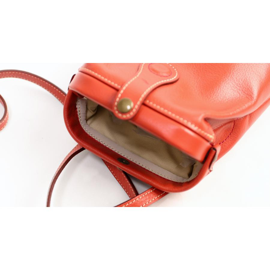 Atelier nuu  Lezza botanica vino パカっと開くミニバッグ ダレス コンパクト 口金 アトリエヌウ 豊岡鞄 ミニショルダー 本革 革 レザー レディース | 豊岡鞄 | 08