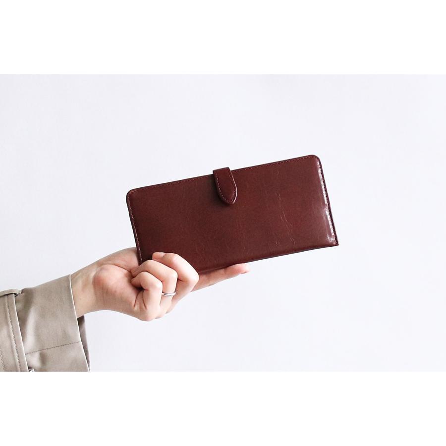 豊岡鞄 Atelier nuu Lezza botanica vino スマート長財布 薄型