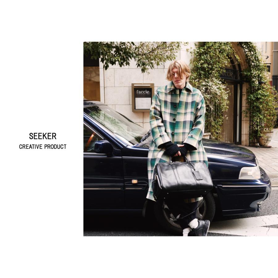 SEEKER オイルをたっぷり含んだ ベジタブルタンニンレザーの 2way ボストンバッグ 本革 革 レザー レディース メンズ | SEEKER | 25