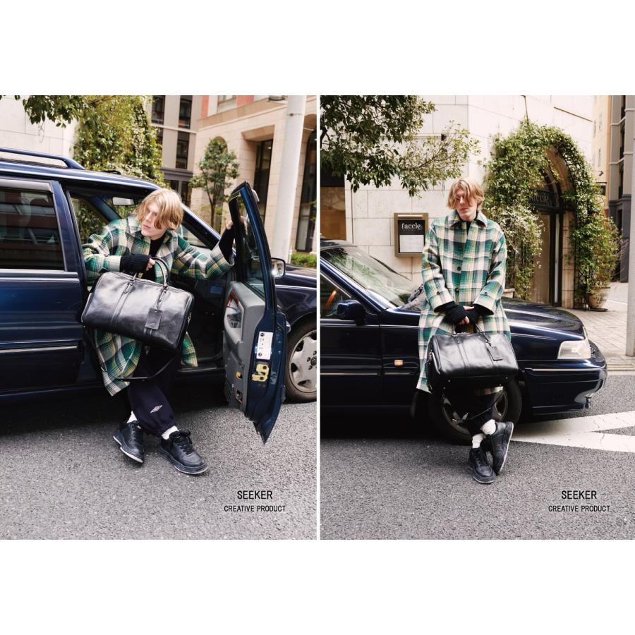 SEEKER オイルをたっぷり含んだ ベジタブルタンニンレザーの 2way ボストンバッグ 本革 革 レザー レディース メンズ | SEEKER | 06