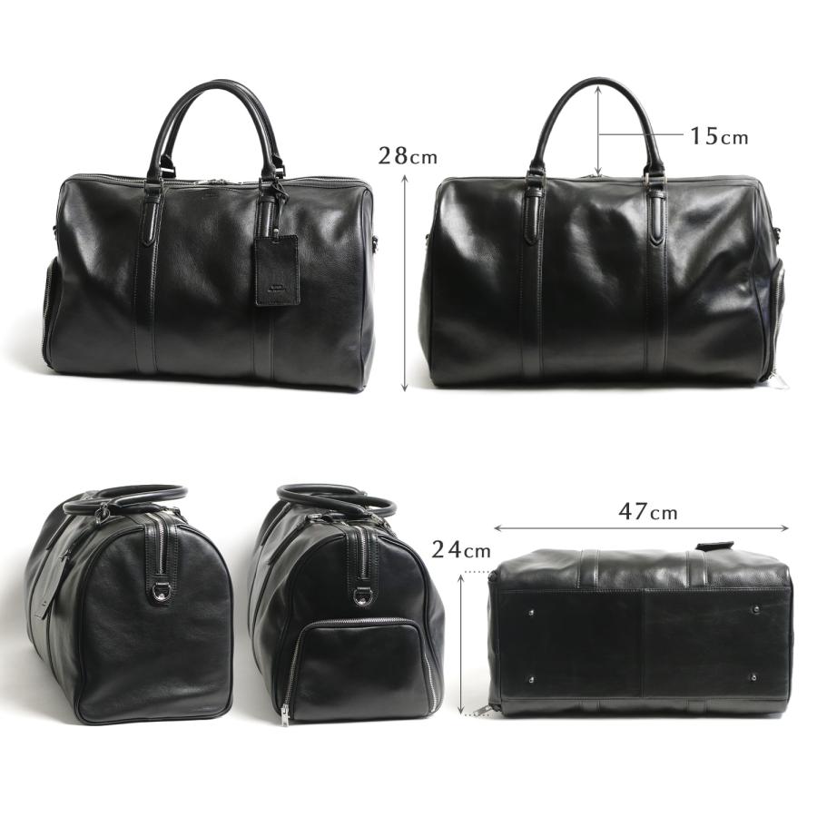 SEEKER オイルをたっぷり含んだ ベジタブルタンニンレザーの 2way ボストンバッグ 本革 革 レザー レディース メンズ | SEEKER | 13