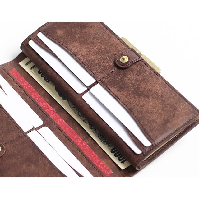 sot ソット プエブロレザー ガマグチ長財布 スリム プエブロ 個性的 財布 機能的 | sot | 12