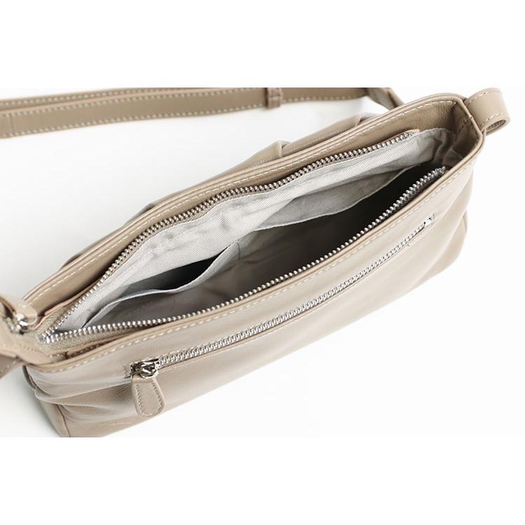 ARUKAN ラムーア  シンプルなラム革のドレープショルダーバッグ  大人 上品 高級感 シンプル | Arukan | 18