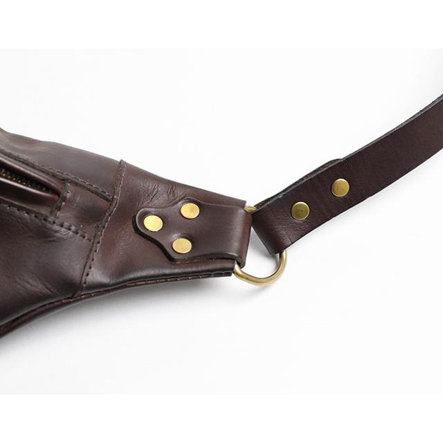 vasco（ヴァスコ） オールドオイルシリーズ LEATHER WAIST BAG -LARGE