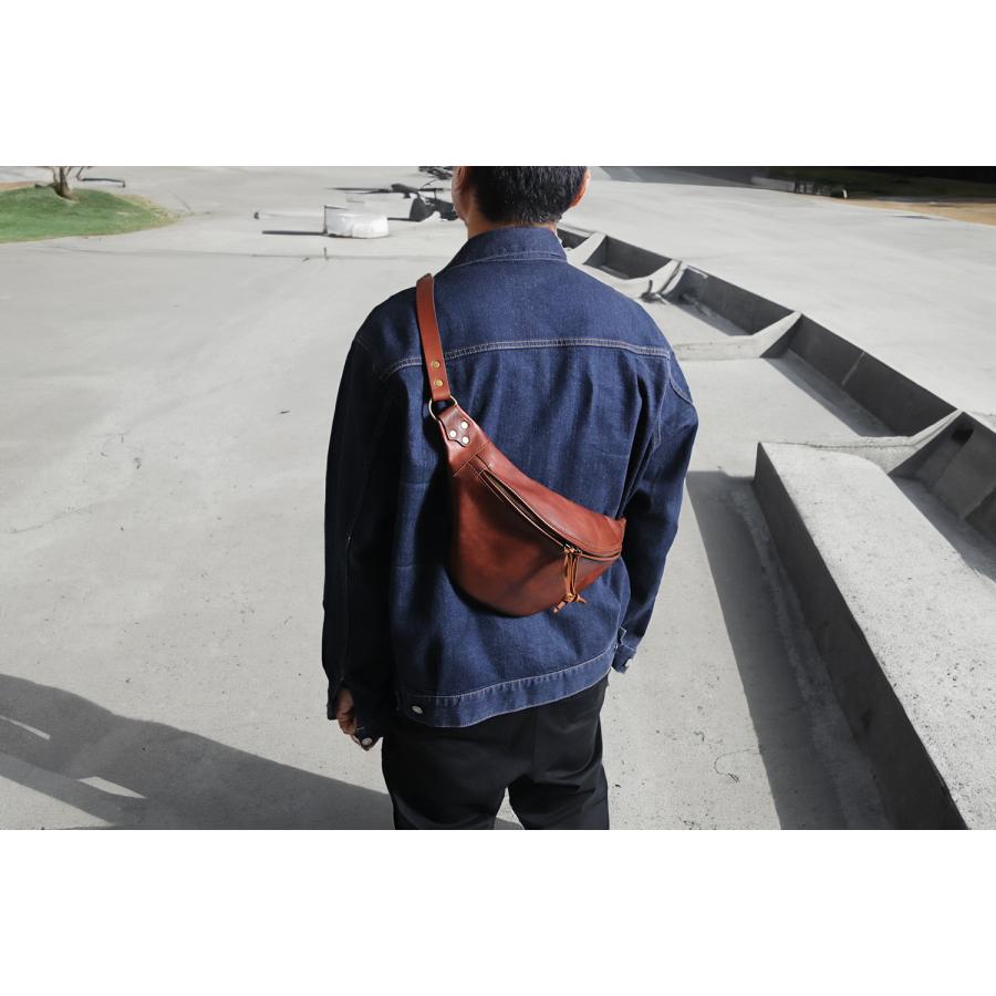 【値下げ】Vasco ボディバッグ VS-243L ブラック vasco ヴァスコ LEATHER WAIST BAG レザーウエストバッグ VS-243L