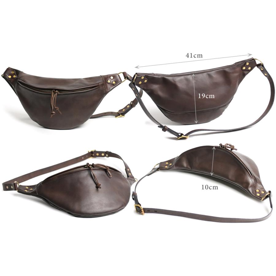 vasco（ヴァスコ） オールドオイルシリーズ LEATHER WAIST BAG -LARGE