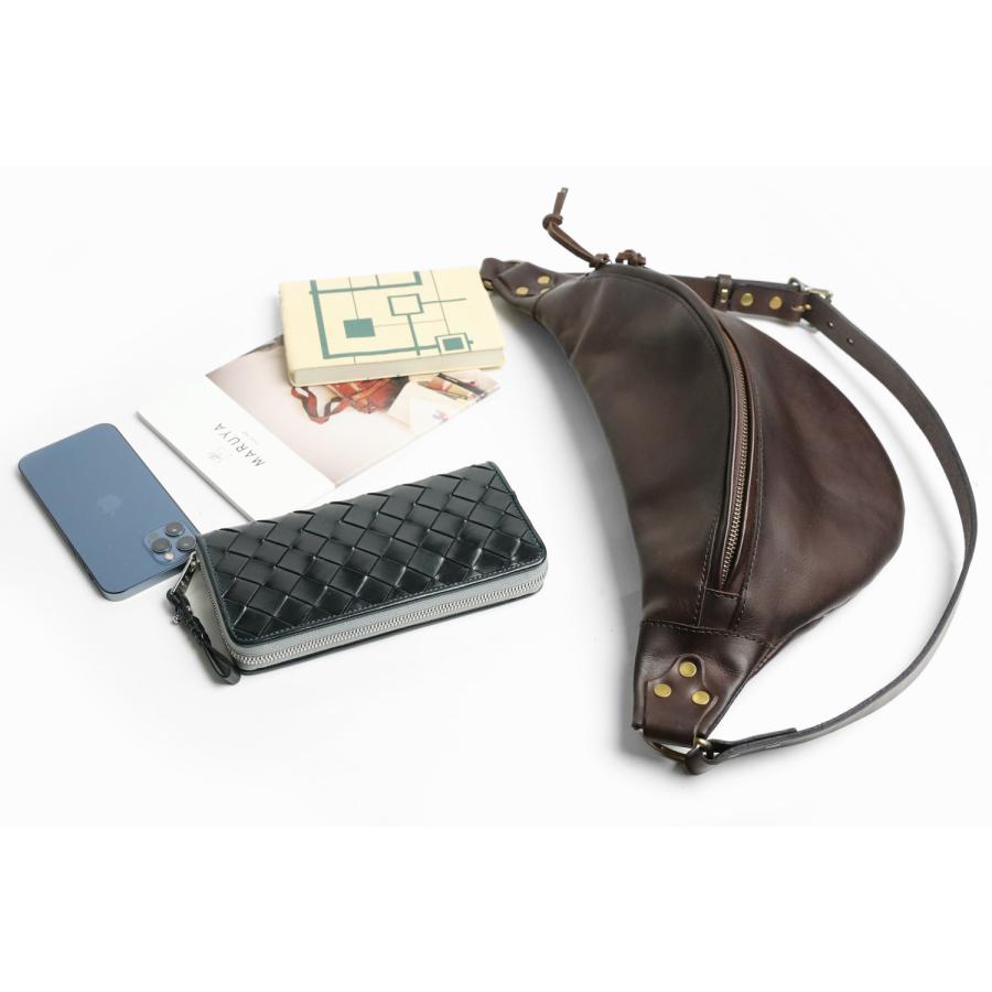 vasco（ヴァスコ） オールドオイルシリーズ LEATHER WAIST BAG -LARGE