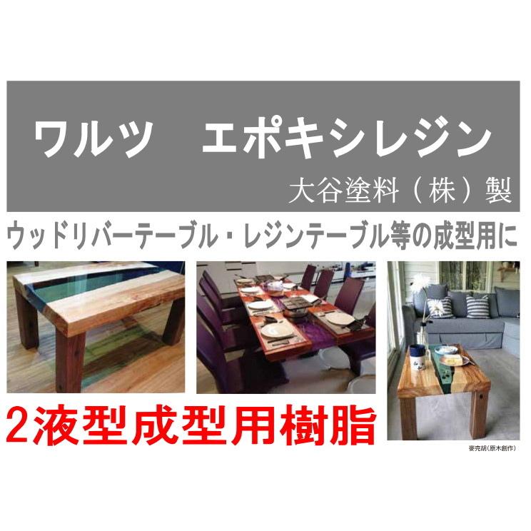 ワルツエポキシレジン 大谷塗料製 3kgセット レジンテーブル/リバー