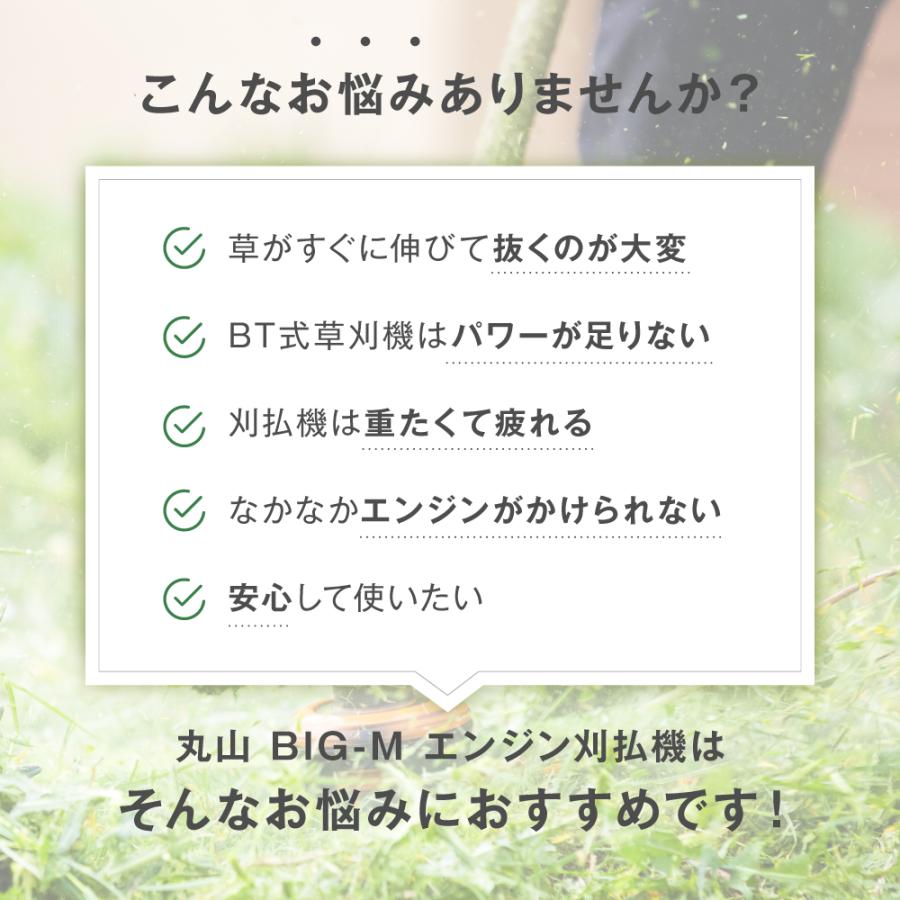 丸山製作所 軽量 農業女子 20cc 肩掛式 エンジン 刈払機 草刈り機 BIGM 