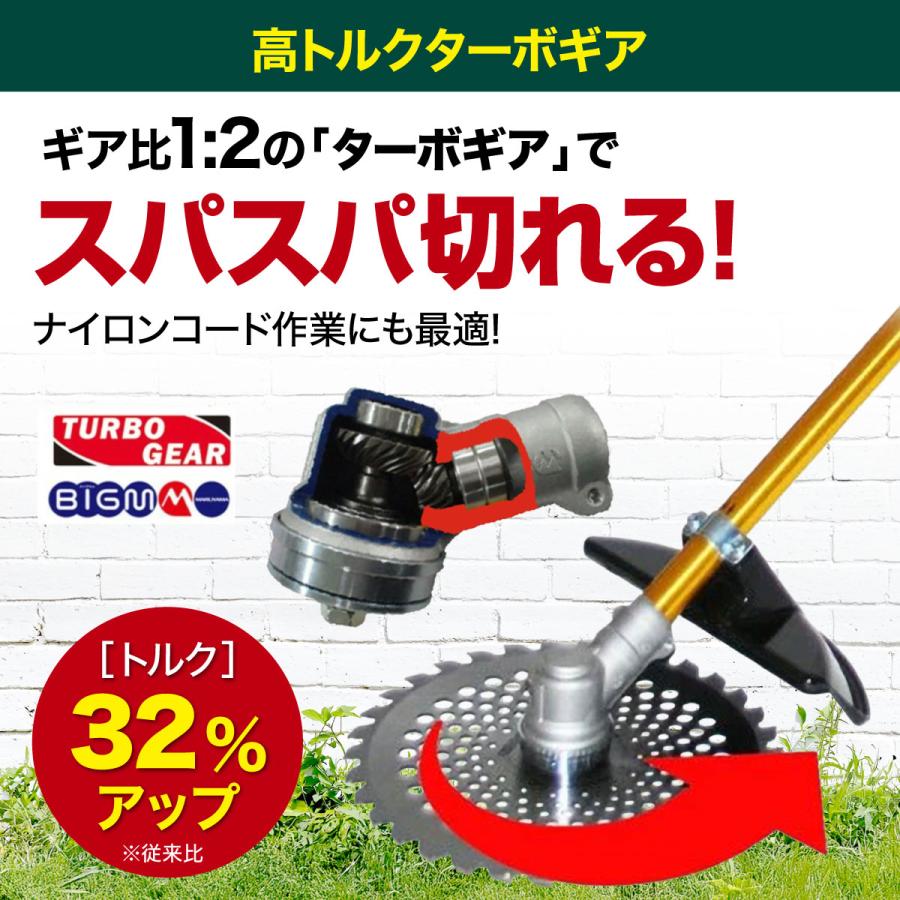 丸山製作所 26cc ターボギア搭載 肩掛式 エンジン 刈払機 草刈り機