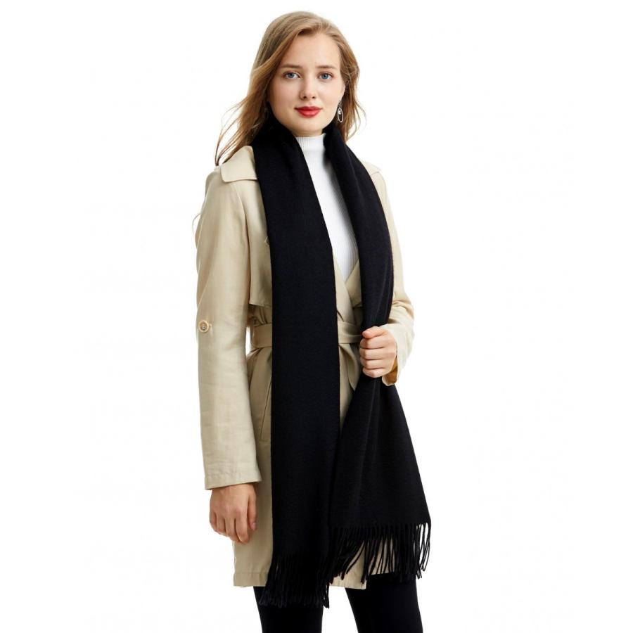 値下 70㎝幅 100% カシミヤ超大判ストール　200cｍ RD/NV　新品 MARUYAMA 100%カシミヤストール ストール大判 超大判ストール70cm
