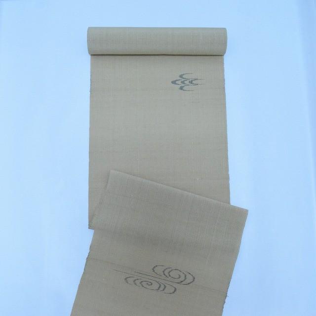 夏物 着物 絹ばしょう 着尺 絣 レディースファッション ファッション ベージュ 夏上布 新品 夏物