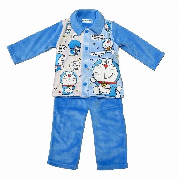 在庫1枚 ドラえもん子供パジャマ 長袖 長ズボン (100) : マルヨシ衣料 