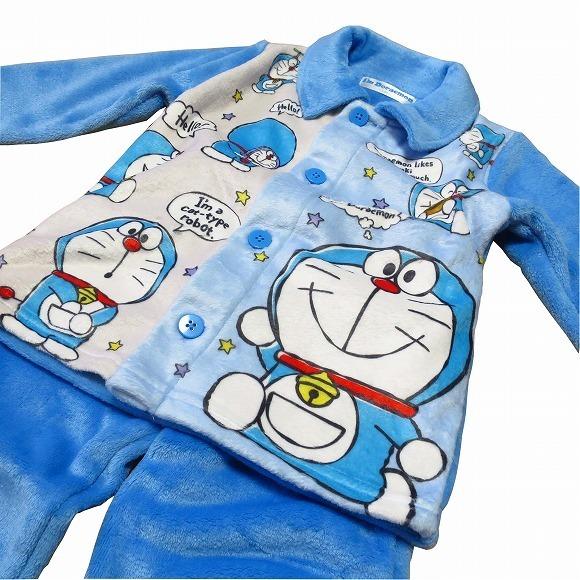 在庫1枚 ドラえもん子供パジャマ 長袖 長ズボン (100) : マルヨシ衣料 