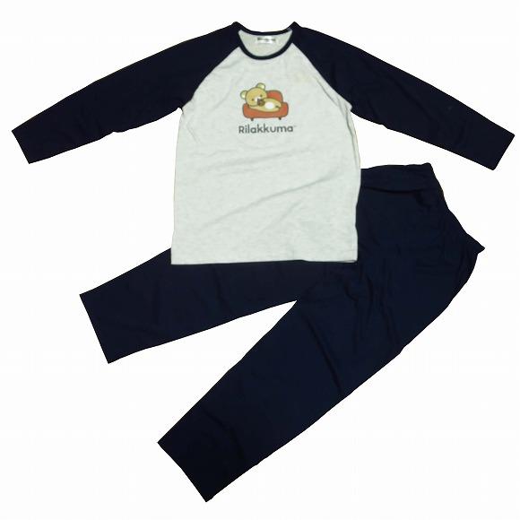 リラックマ 子供パジャマ(150)(160)長袖長ズボン : 240326e1-18-sm 