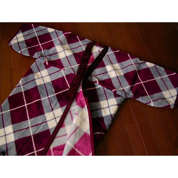 かいまき毛布 夜着【2色組】ペイズリー柄 かいまき毛布 夜着【2