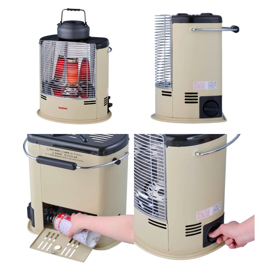 岩谷産業 イワタニ iwatani カセットガス ストーブ デカ暖III ガスストーブ ポータブル 電源不要 防災 コードレス 暖房 デカ暖3 CB-STV-DKD3の画像