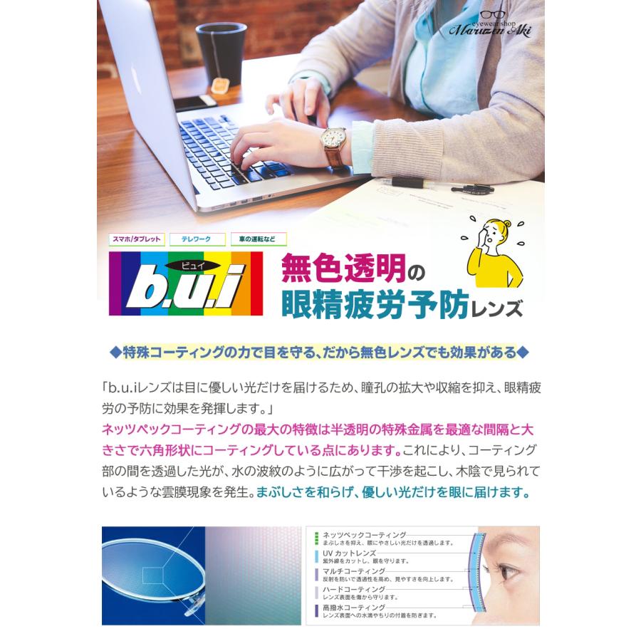 レンズ単品）度付き 1.67 非球面 b.u.i ビュイレンズ ネッツペック