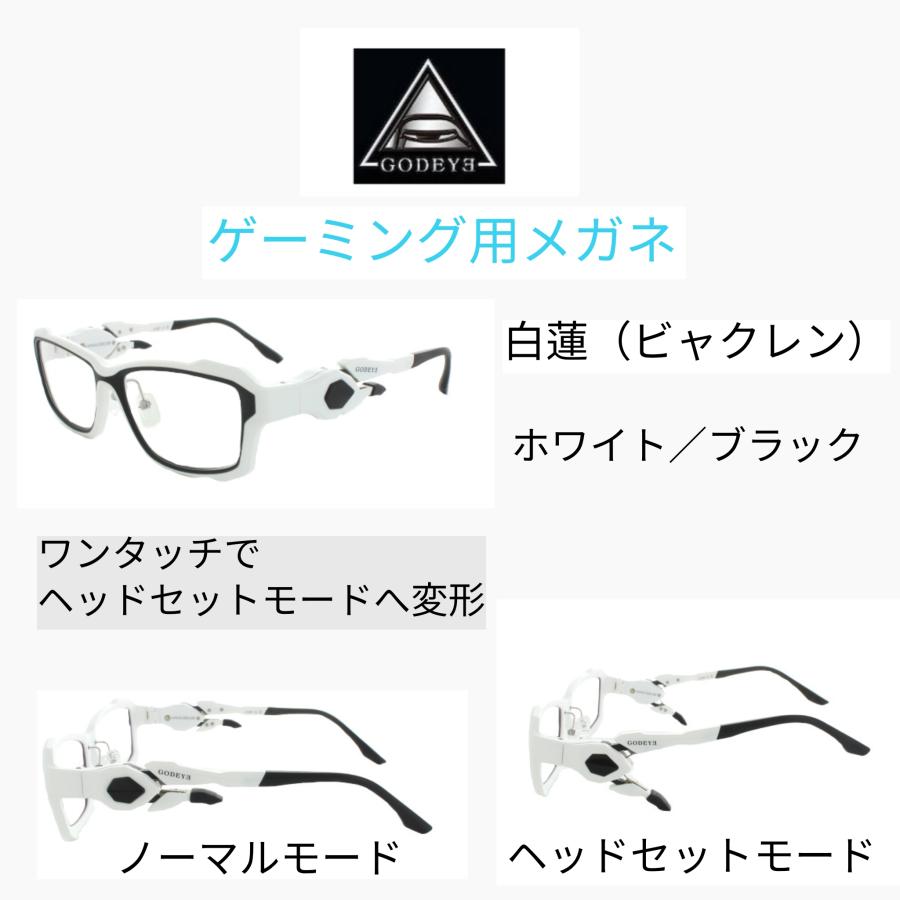 お取り寄せ商品）ゲーミング用メガネ GODEYE ゴッドアイ GE-01 56