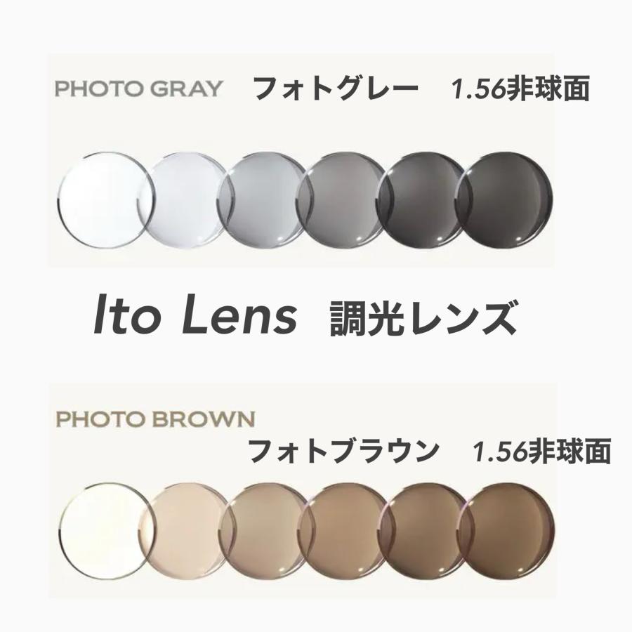 レンズ単品）調光レンズ フォトグレー/フォトブラウン イトーレンズ