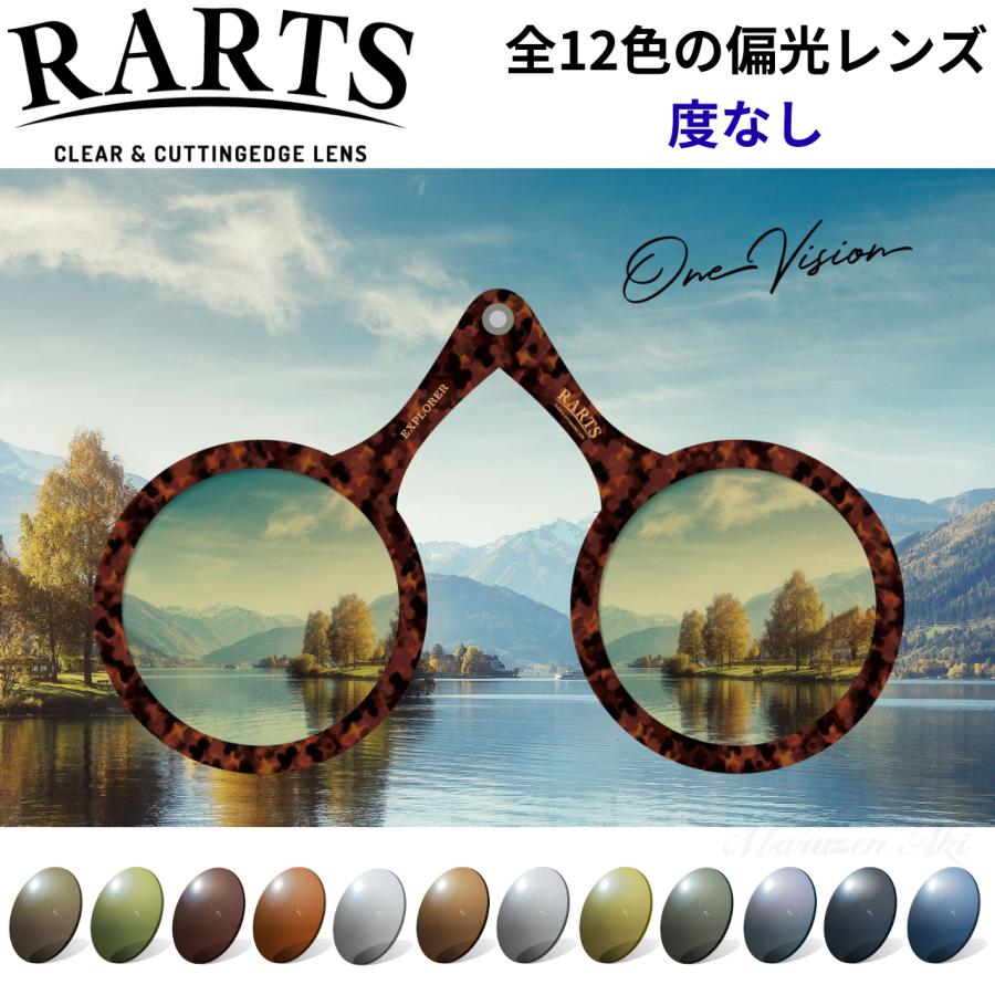 RARTS アーツ 度なし偏光レンズ 1.60球面 プラスチック UVカット