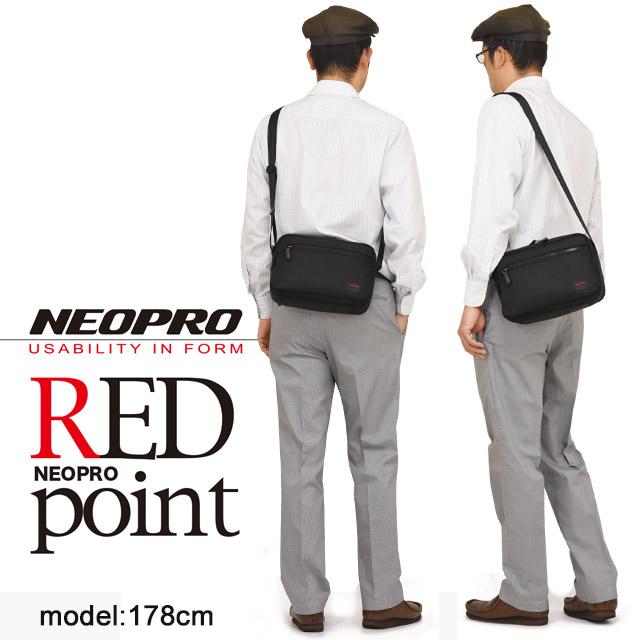 NEOPRO（ネオプロ） メンズ ショルダー ショルダーバッグ 横型 レッド