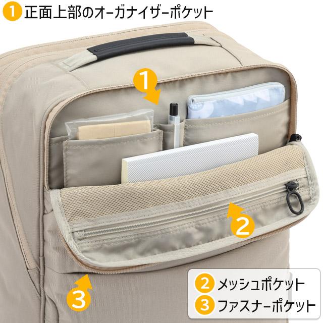 エースジーン ビジネスリュック 通学リュック バックパック 15〜20リットル 拡張型 ガジェタブU PC対応 A4 2ルーム スクエア ace. GENE 20072_16