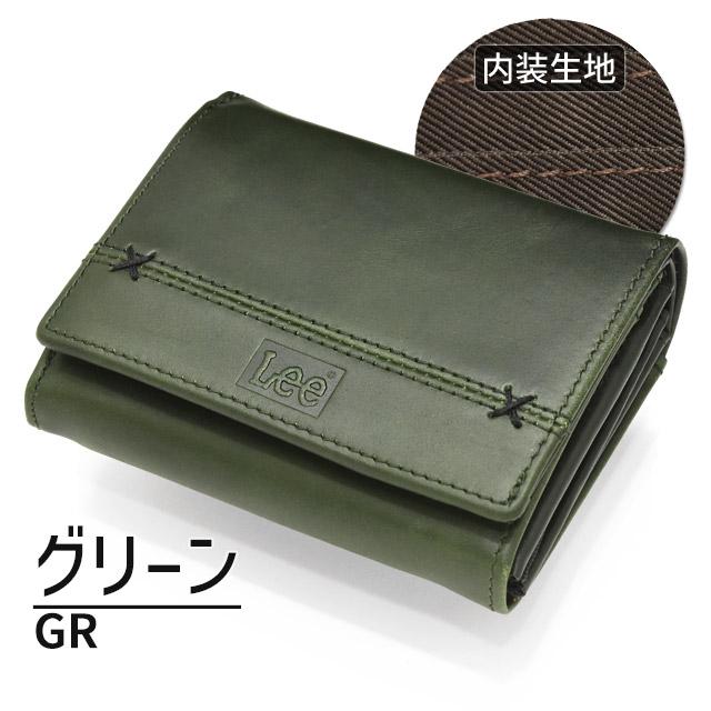 Lee（リー） 二つ折り 財布 小銭入れあり L字ファスナー クロス
