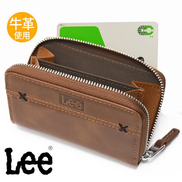 Lee（リー） 小銭入れ ラウンドファスナー コインケース クロス