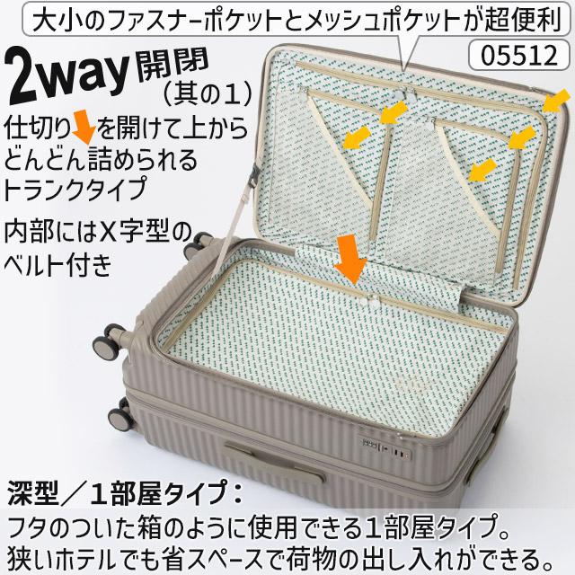 HaNT エース スーツケース ハント ココント ハード 65〜78リットル 64