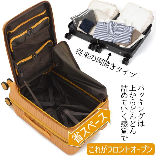 Ace（エース） エッジリンク スーツケース ジッパー フロントオープン