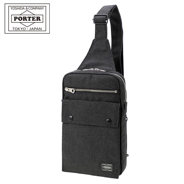 【新型】【新品同様】定価33,000 ポーター スモーキー ボディバッグ　黒 PORTER ポーター スモーキー スリングショルダーバッグ ボディバッグ