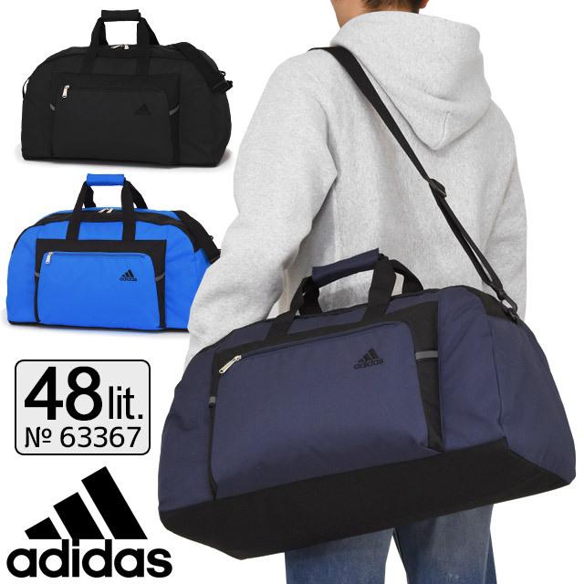 アディダス ボストンバッグ adidas 修学旅行 バッグ 60センチ 48リットル 2WAY 林間学校 63367｜maruzen-bag