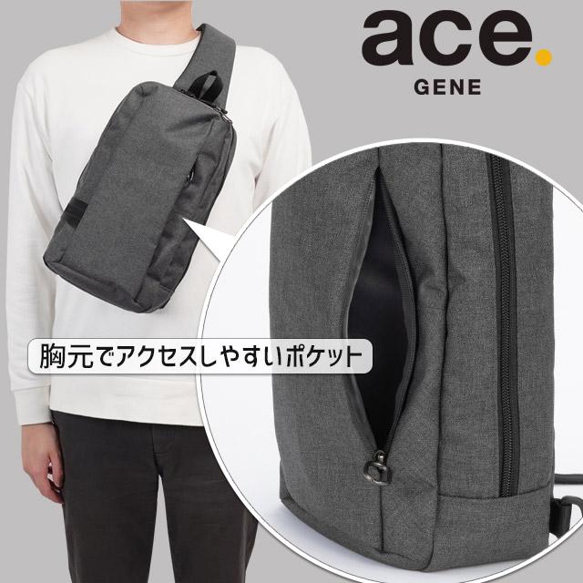 ace. GENE LABEL エースジーン ワンショルダー ボディバッグ ホバー