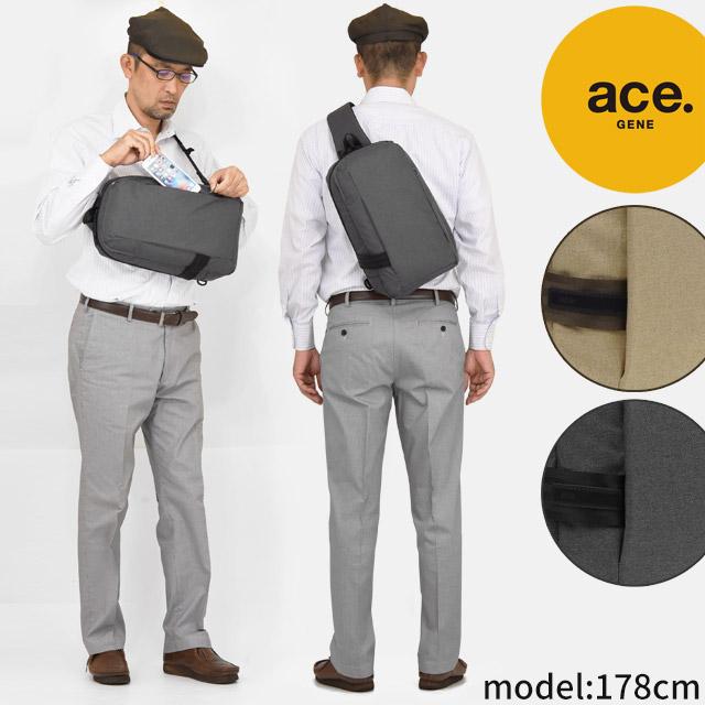 ace. GENE LABEL エースジーン ワンショルダー ボディバッグ ace. GENE LABEL エースジーン ワンショルダー ボディバッグ