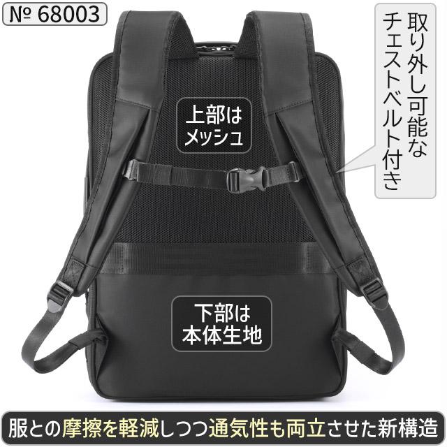 ace. GENE LABEL エースジーン ビジネスリュック バックパック 前持ち 
