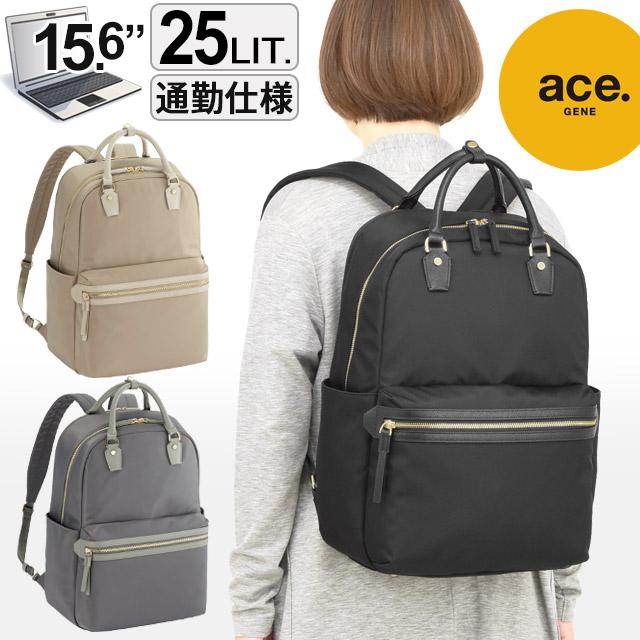 ace. GENE LABEL レディース リュック ビジネスリュック 通勤かばん 25