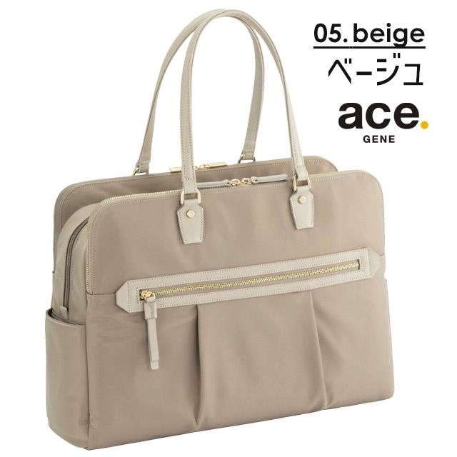 ace. GENE LABEL レディース トートバッグ 通勤かばん 26リットル 2本