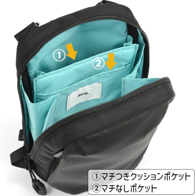 ace. GENE LABEL エースジーン ショルダーバッグ ラグレンティスクロス