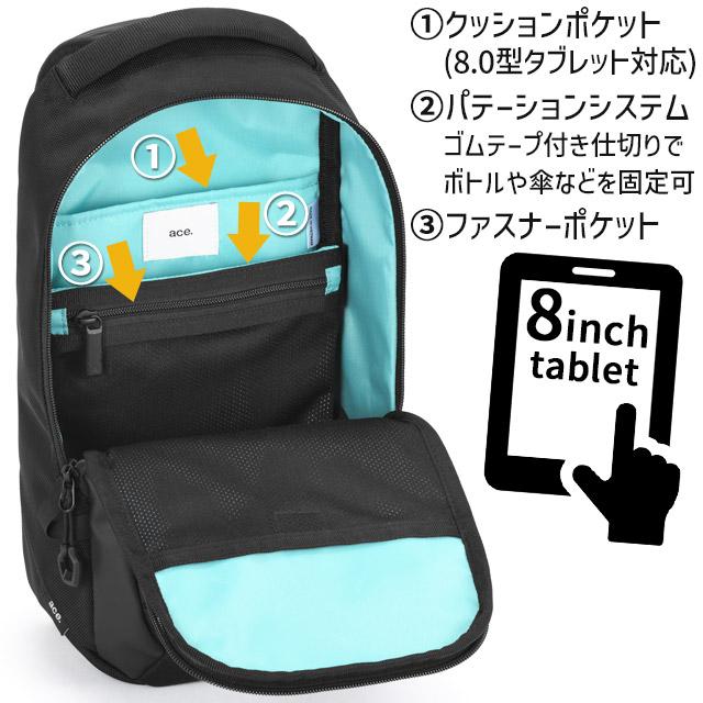 ace. GENE LABEL エースジーン ボディバッグ ラグレンティスクロス