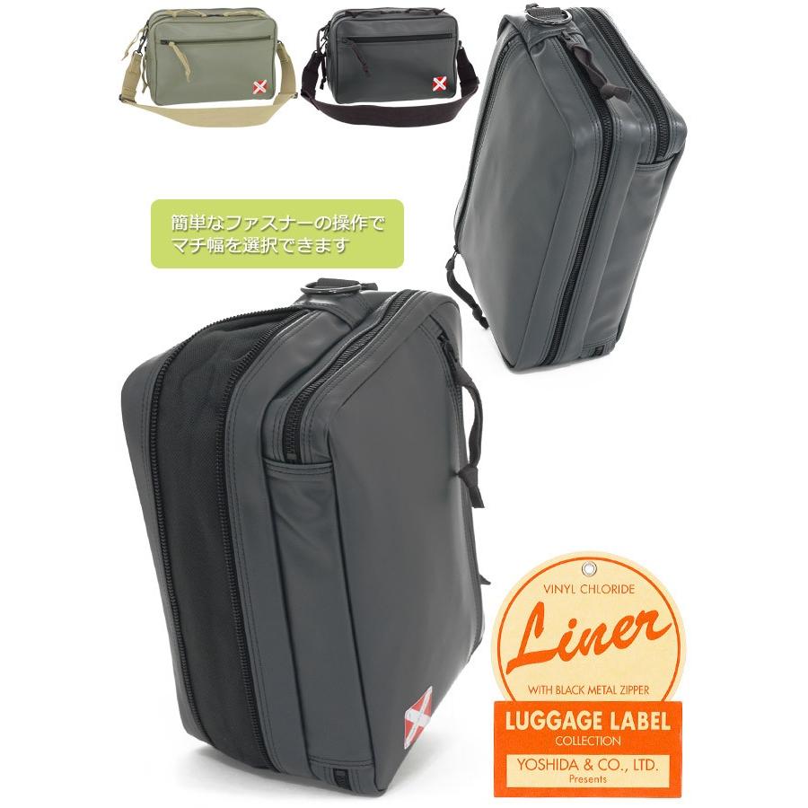 ラゲッジレーベル ライナー ショルダーバッグ 951-09241 ヨコ型 エキスパンダブル LUGGAGE LABEL LINER 吉田カバン｜maruzen-bag｜03