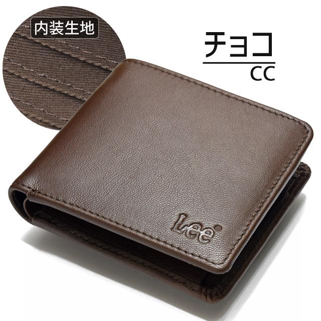 Lee（リー） 二つ折り 財布 小銭入れあり ゴート革 やぎ革 メンズ