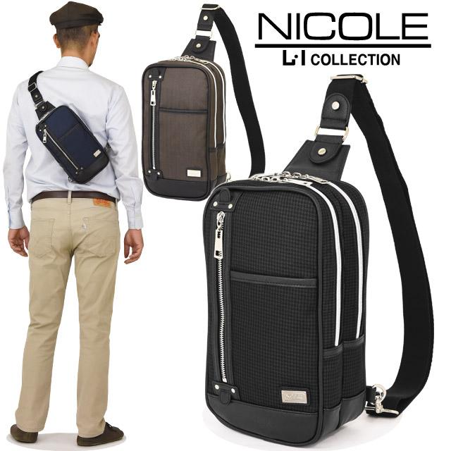 NICOLE（ニコル） ボディバッグ ワンショルダー ニューアーバン メンズ