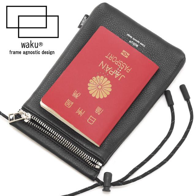 waku（ワク） レザーミニショルダーバッグ キーリング付き スマホ