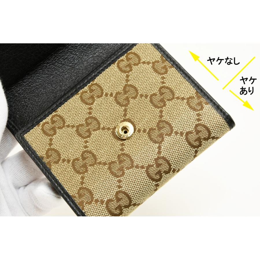 GG グッチ GUCCI 3つ折り財布 GGキャンバス ハート 212099 長期保管 色
